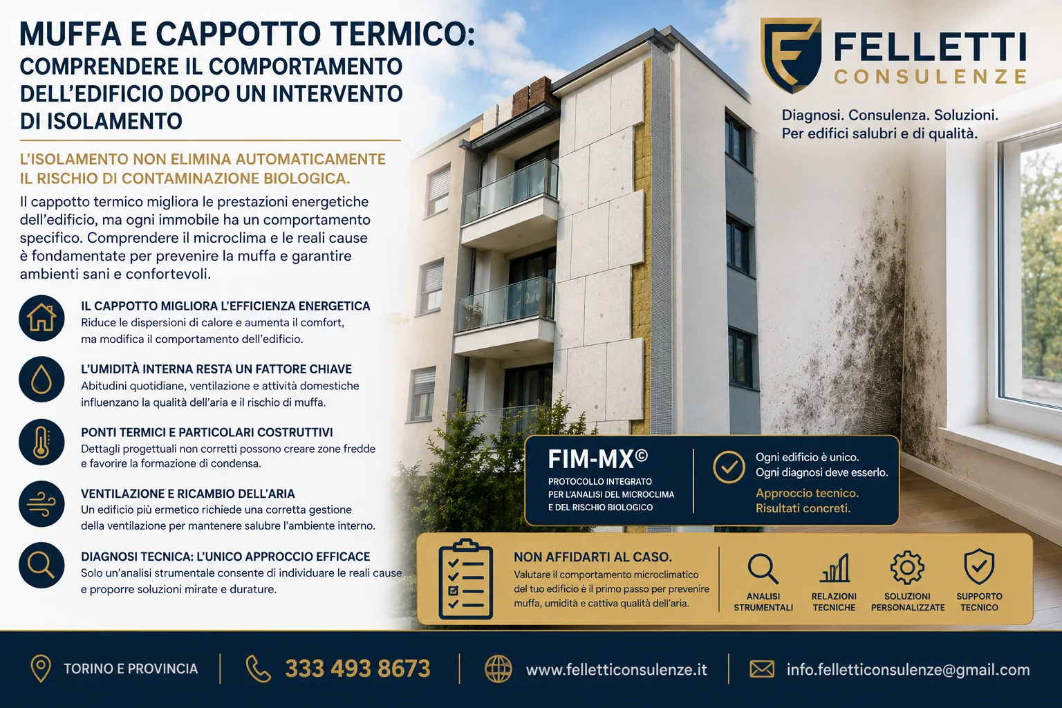 Muffa e cappotto termico: come distinguere evidenza, causa e soluzione